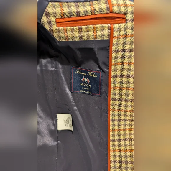 J.crew Regent Blazer with Moon London Fabric Houndstooth Tweed 100% Wool Blazer - Picture 5 of 9